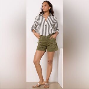 KUT FROM THE KLOTH Olive Green Women's Cargo Shorts